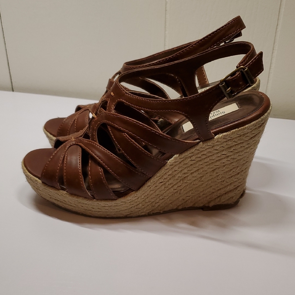 Brown Wedge Sandals